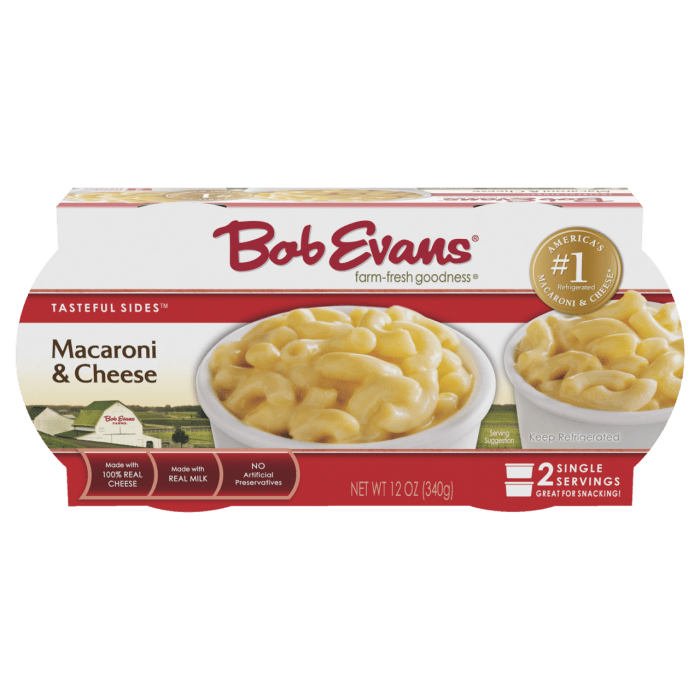 Bob evans mac n cheese nutrition