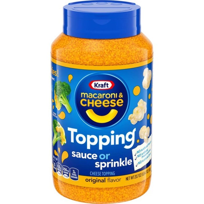 Kraft mac and cheese powder nutrition