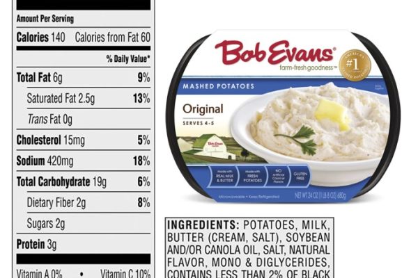 Bob evans mac n cheese nutrition