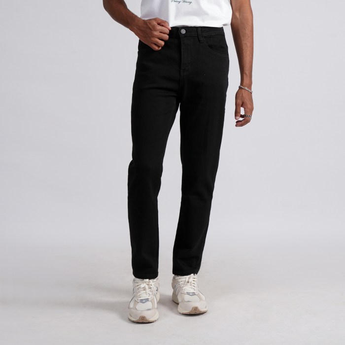 Black jeans men fashion