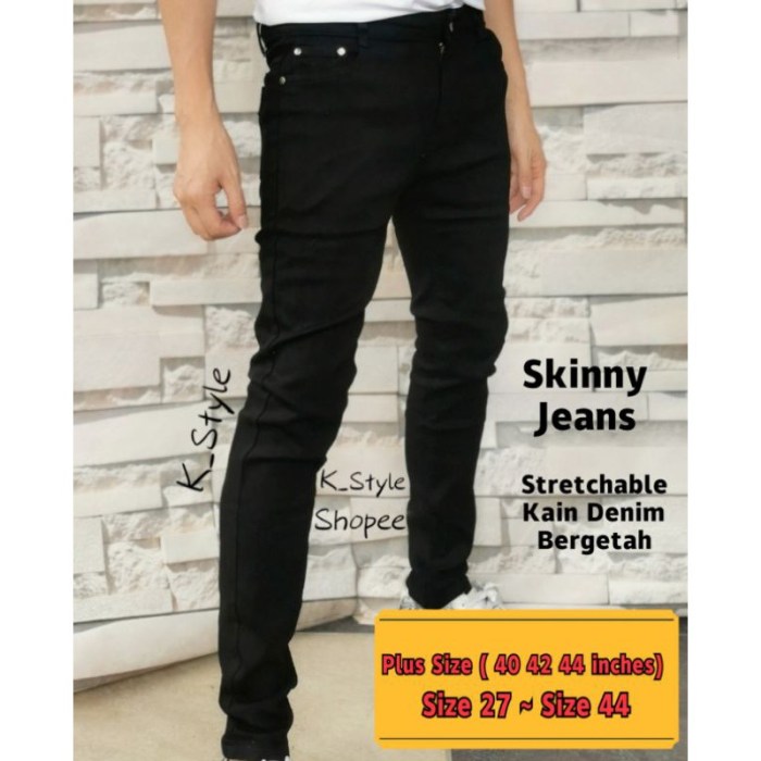 Black jeans men fashion