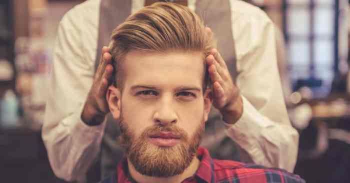 Fashionable men's hairstyles