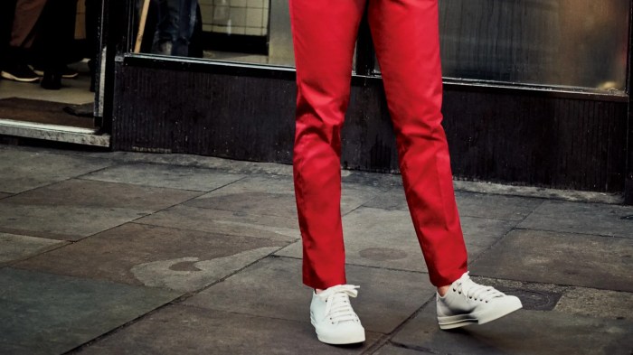 Red pants mens fashion