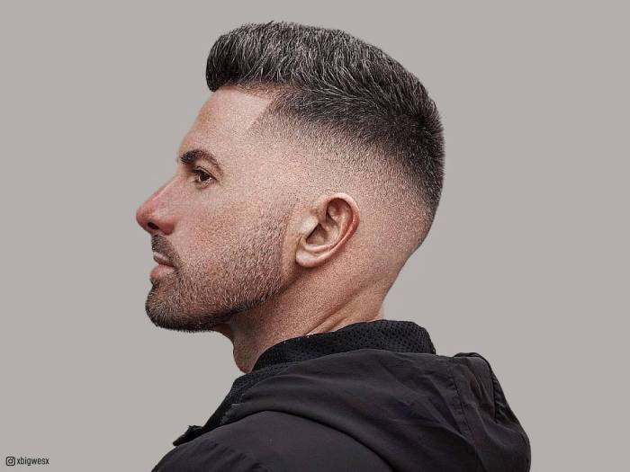 Fashionable men's hairstyles